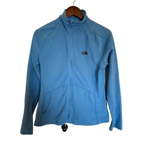 The North Face full zip light fleece blue size medium - Picture 1 of 7